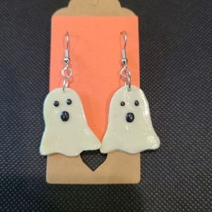 Halloween ghost earrings glow in the dark